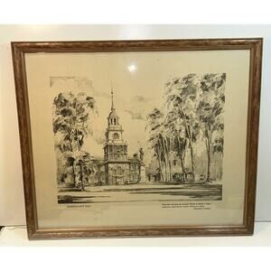 Independence Hall M Bradbury Hunmer Philadelphia PA T.D.M. Co 1942